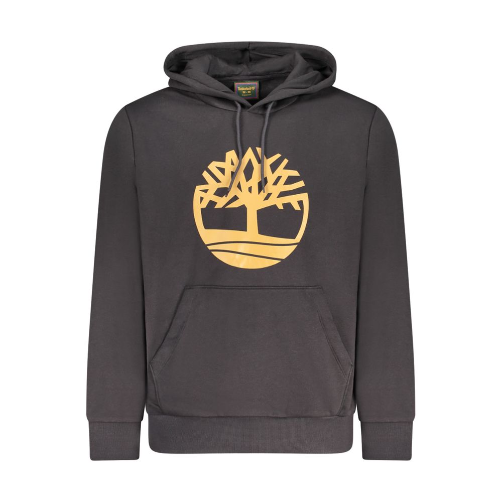 Black Cotton Men's Sweatshirt