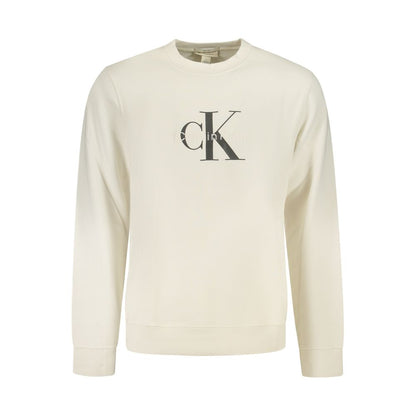 White Cotton Men's Sweatshirt