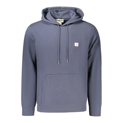 Blue Cotton Men's Hoodie