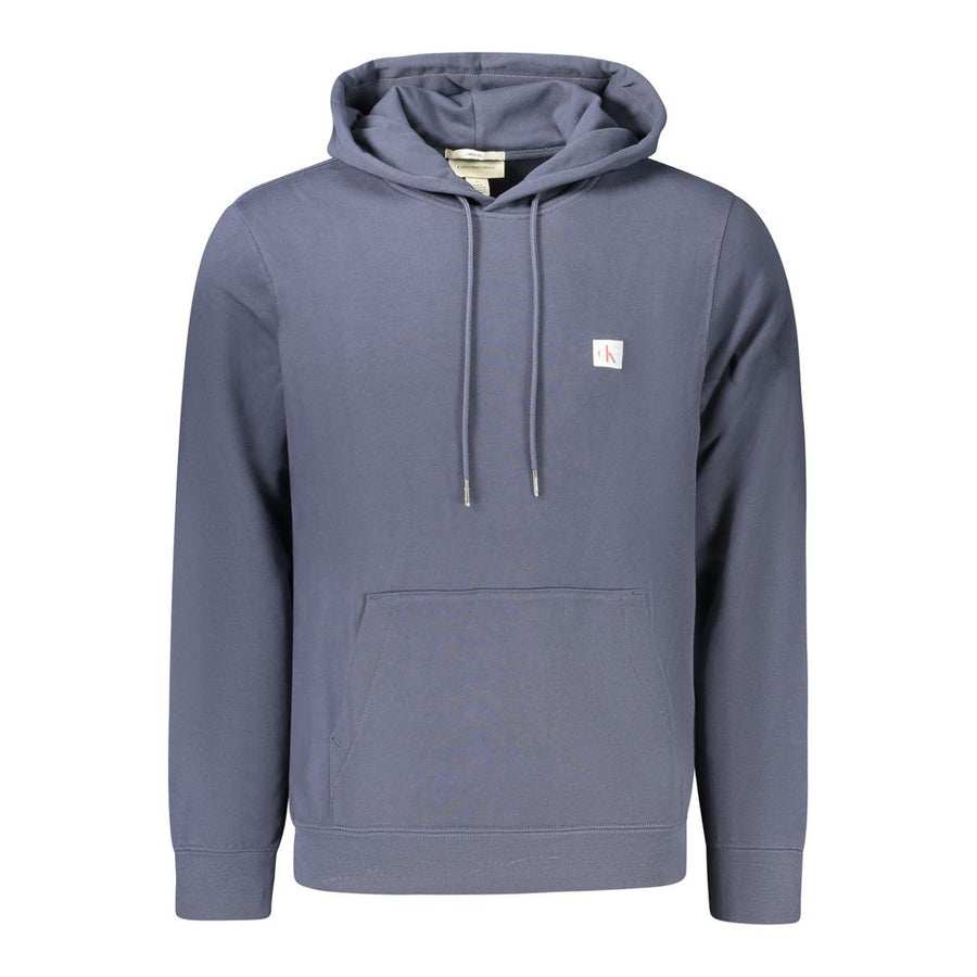 Blue Cotton Men's Hoodie