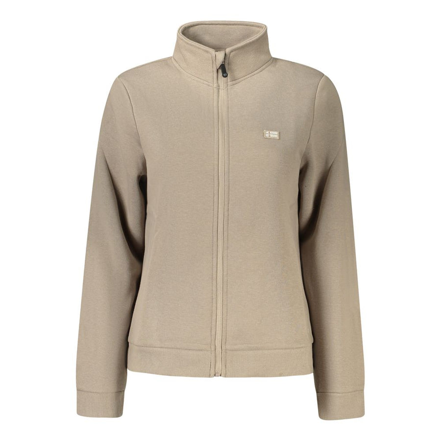 Beige Cotton Women's Sweatshirt