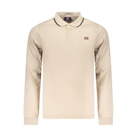 Beige Cotton Men's Polo