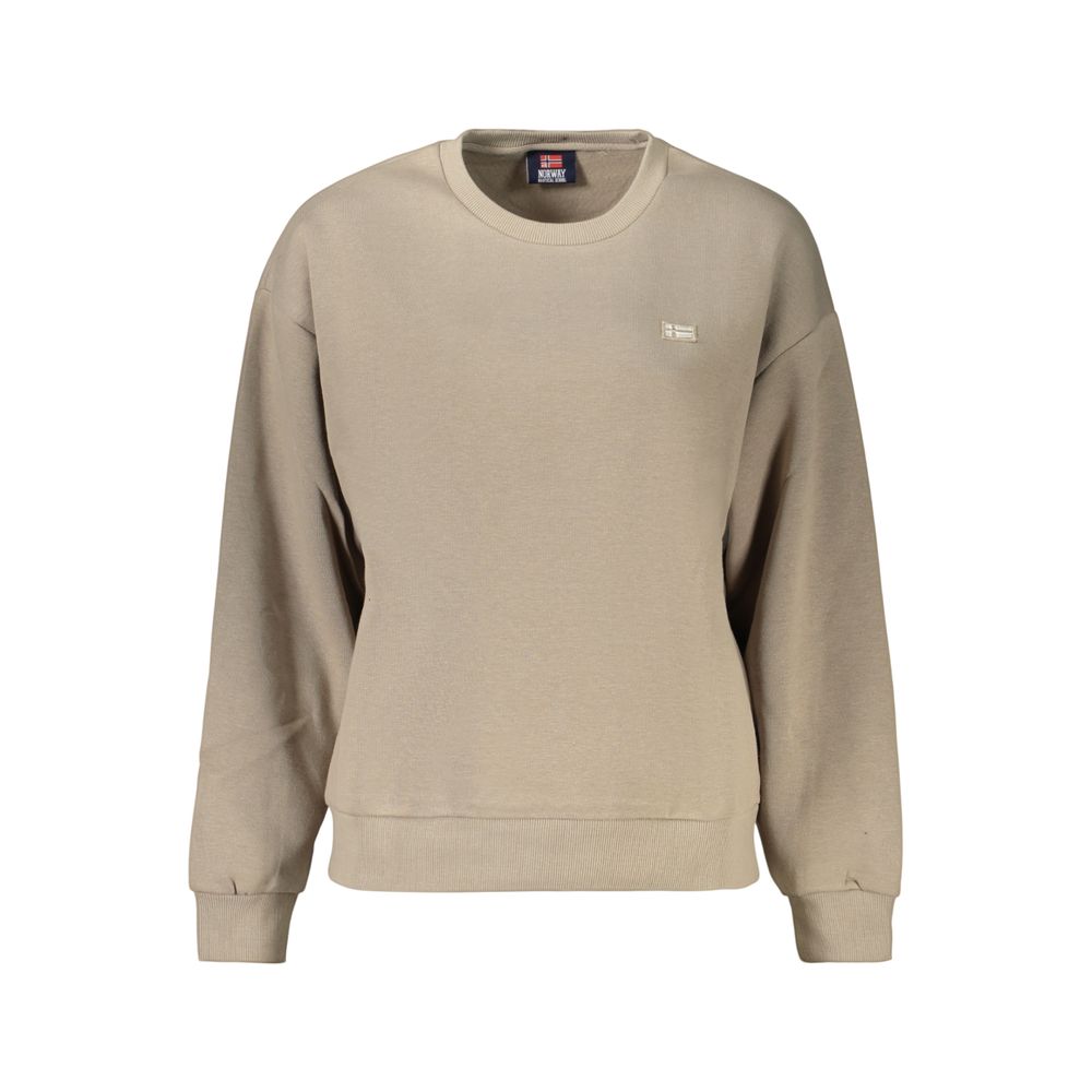 Beige Cotton Women's Sweatshirt
