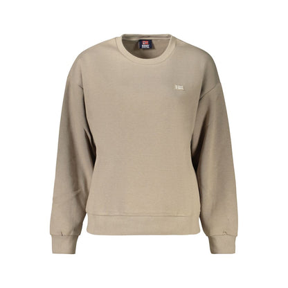 Beige Cotton Women's Sweatshirt