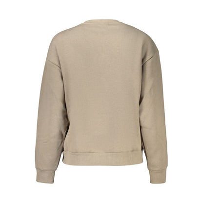 Beige Cotton Women's Sweatshirt