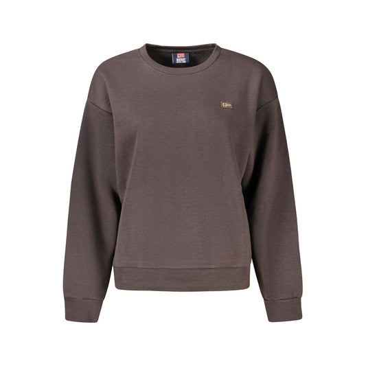 Brown Cotton Womens Sweatshirt
