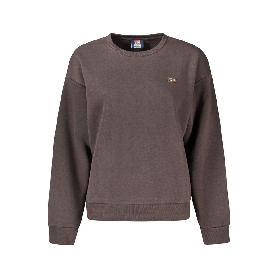Brown Cotton Sweatshirt