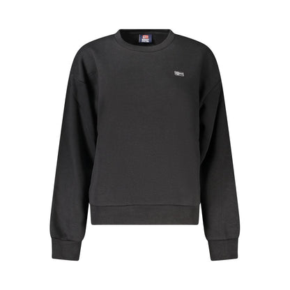 Black Cotton Women's Sweatshirt