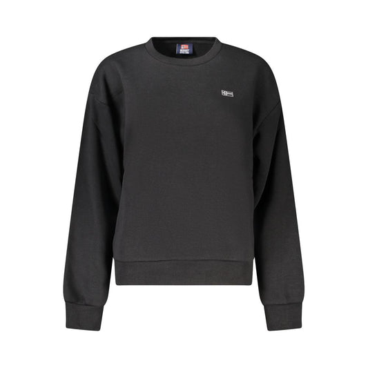 Black Cotton Women's Sweatshirt
