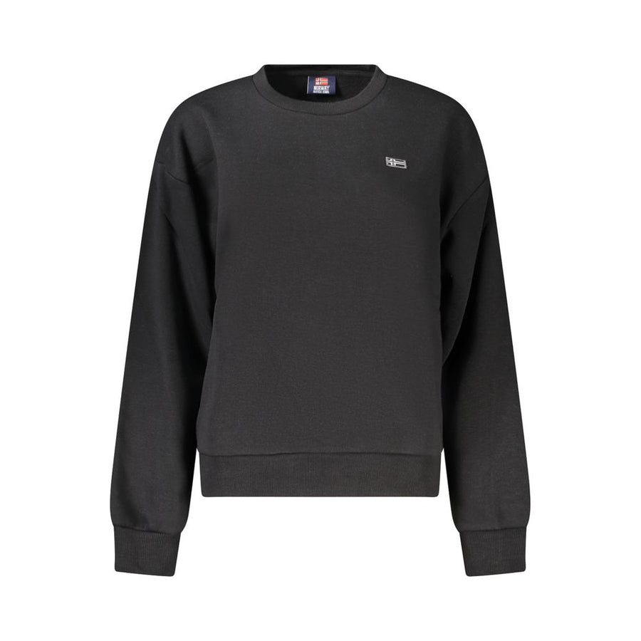 Black Cotton Women's Sweatshirt