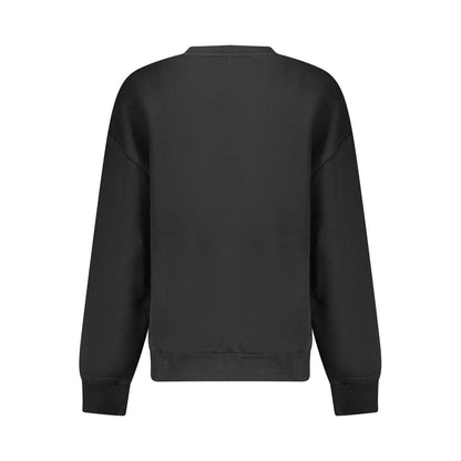 Black Cotton Women's Sweatshirt