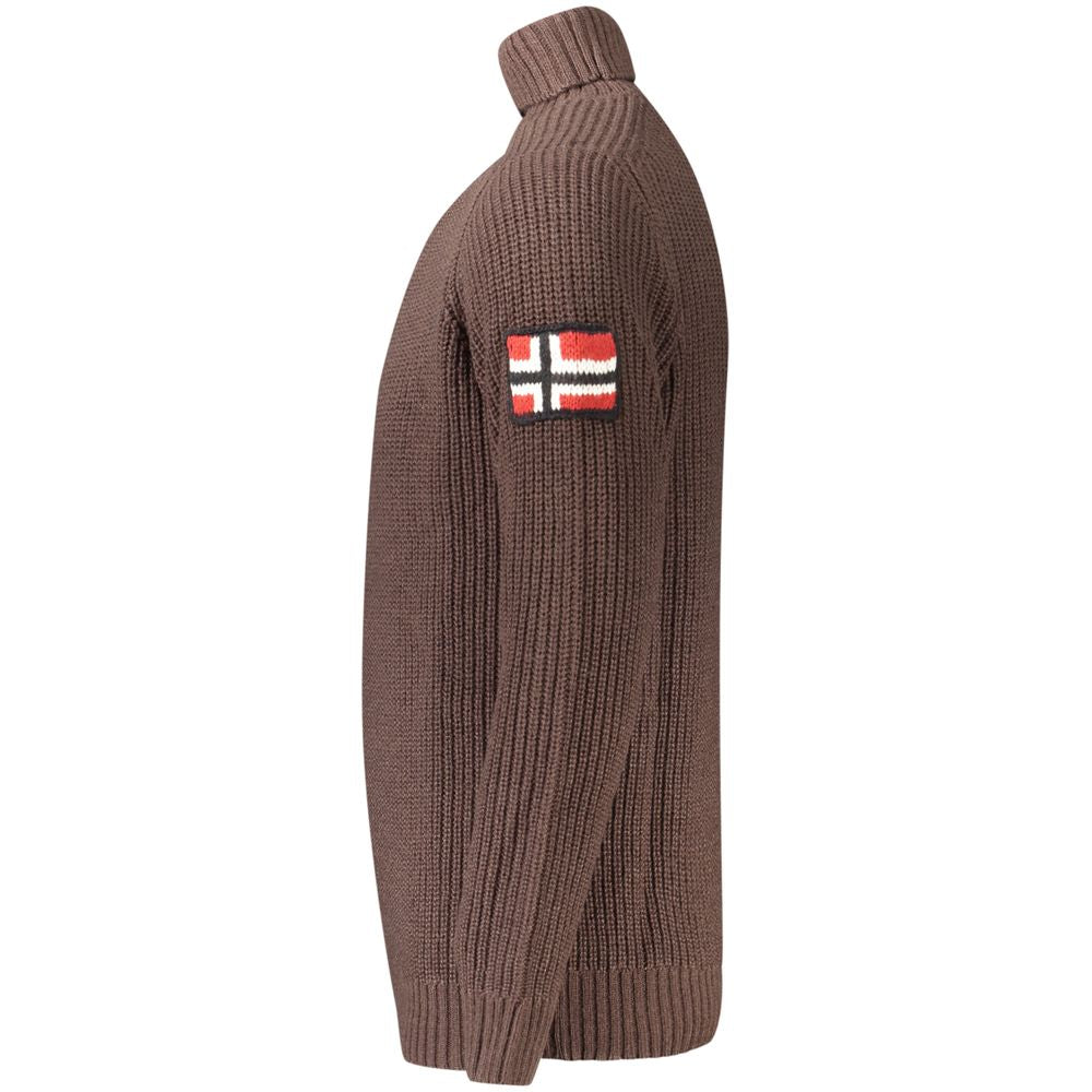 Brown Wool Turtleneck