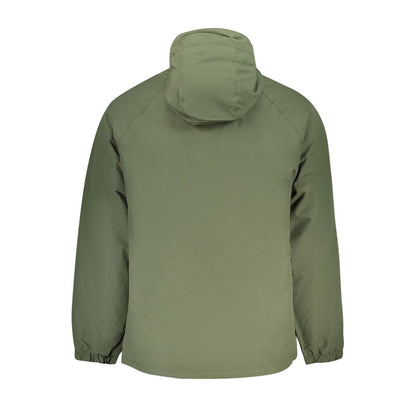 Green Polyester Men's Jacket