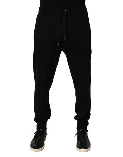 Black Cotton Jogger Men Sweatpants Pants