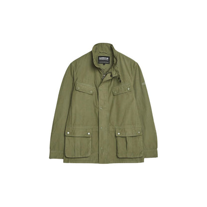 Green Cotton Full-Length Jacket