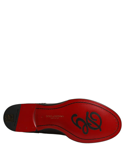 Maroon Calfskin Leather Derby Men Dress Shoes