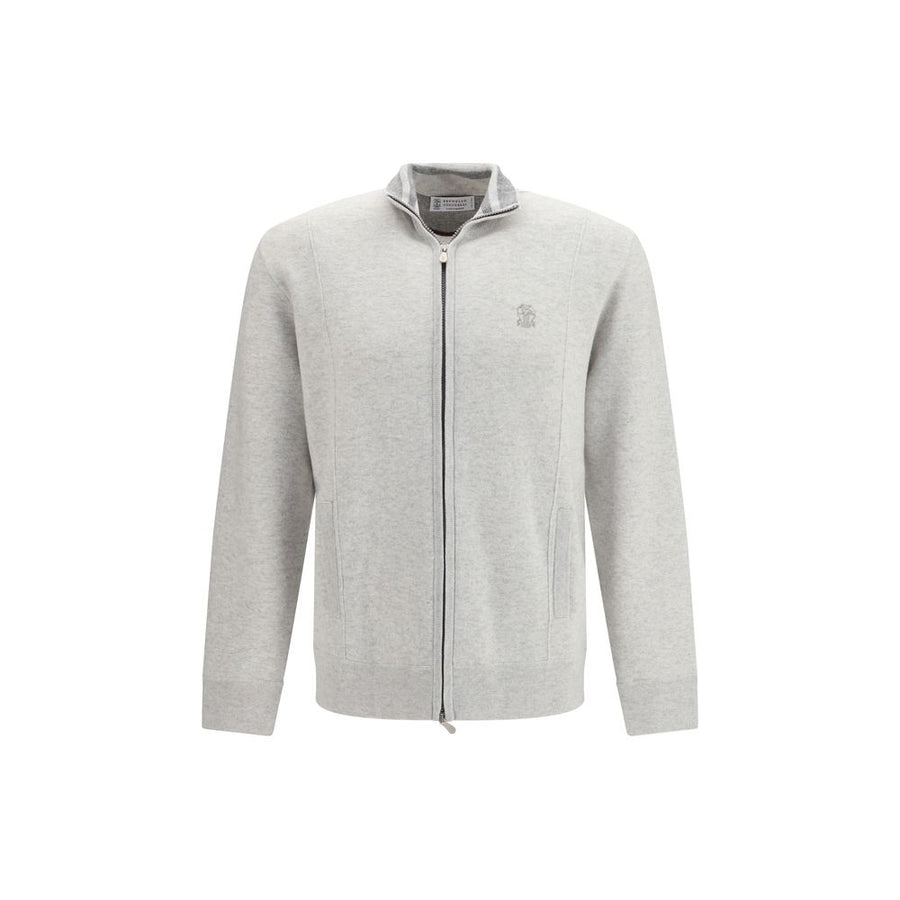 Gray Cashmere Cardigan