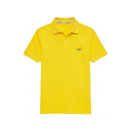 Yellow Cotton Men's Polo Shirt