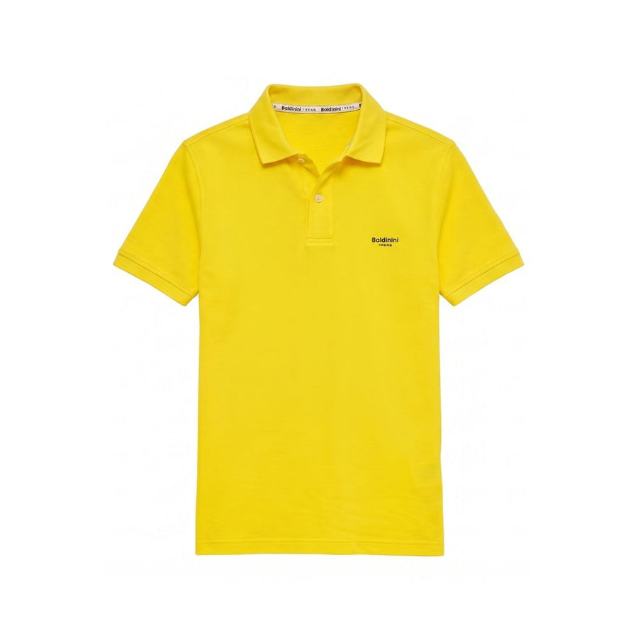Yellow Cotton Men's Polo Shirt