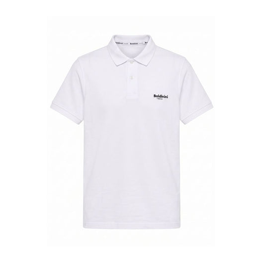 White Cotton Men Polo