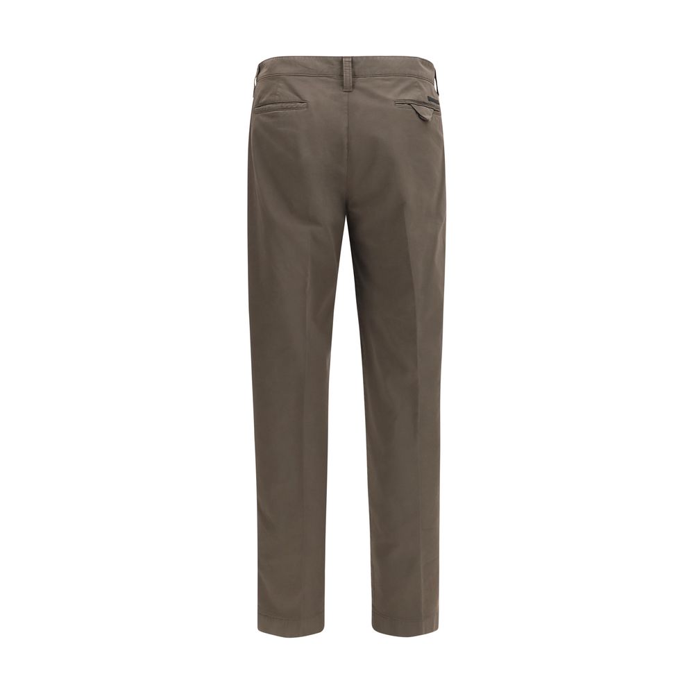 Brown Cotton Cargo Pants