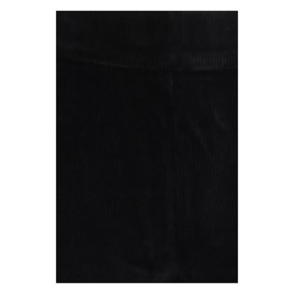 Black Cotton Flared Pants
