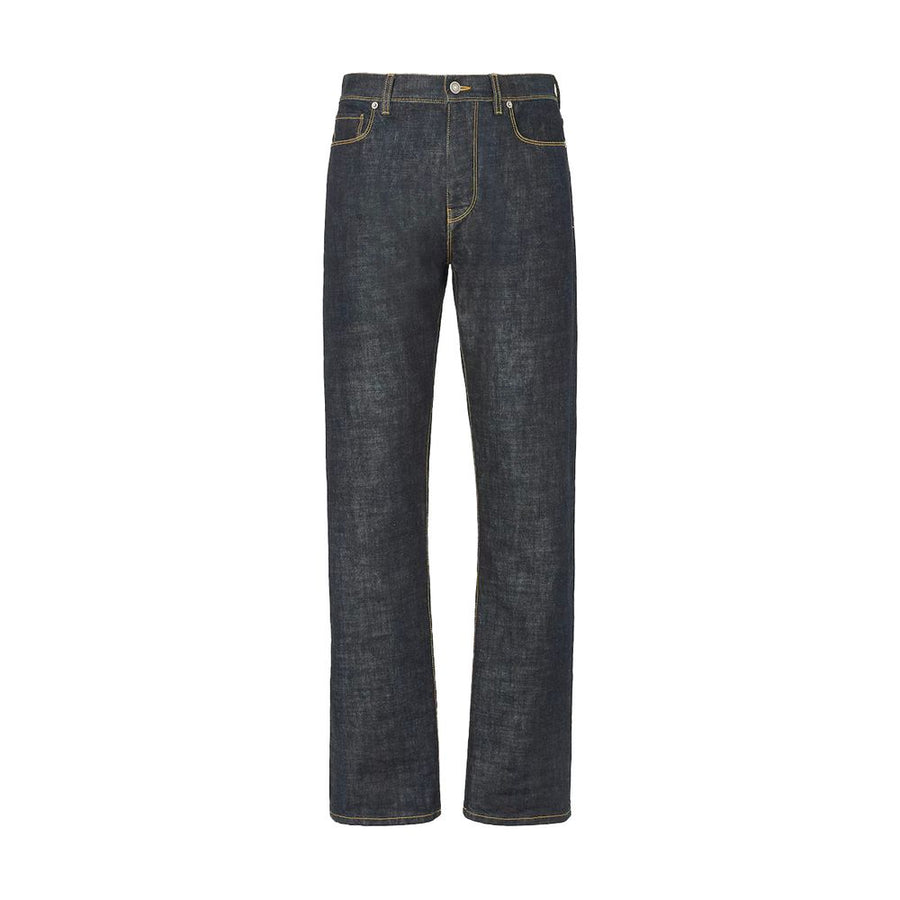 Blue Cotton Slim Fit Jeans