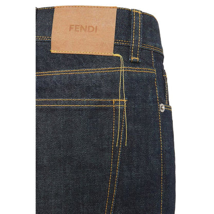 Blue Cotton Slim Fit Jeans