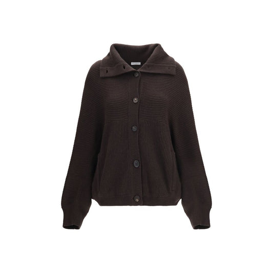 Brown Cashmere Cardigan