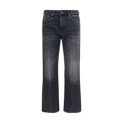 Black Cotton Boyfriend Jeans