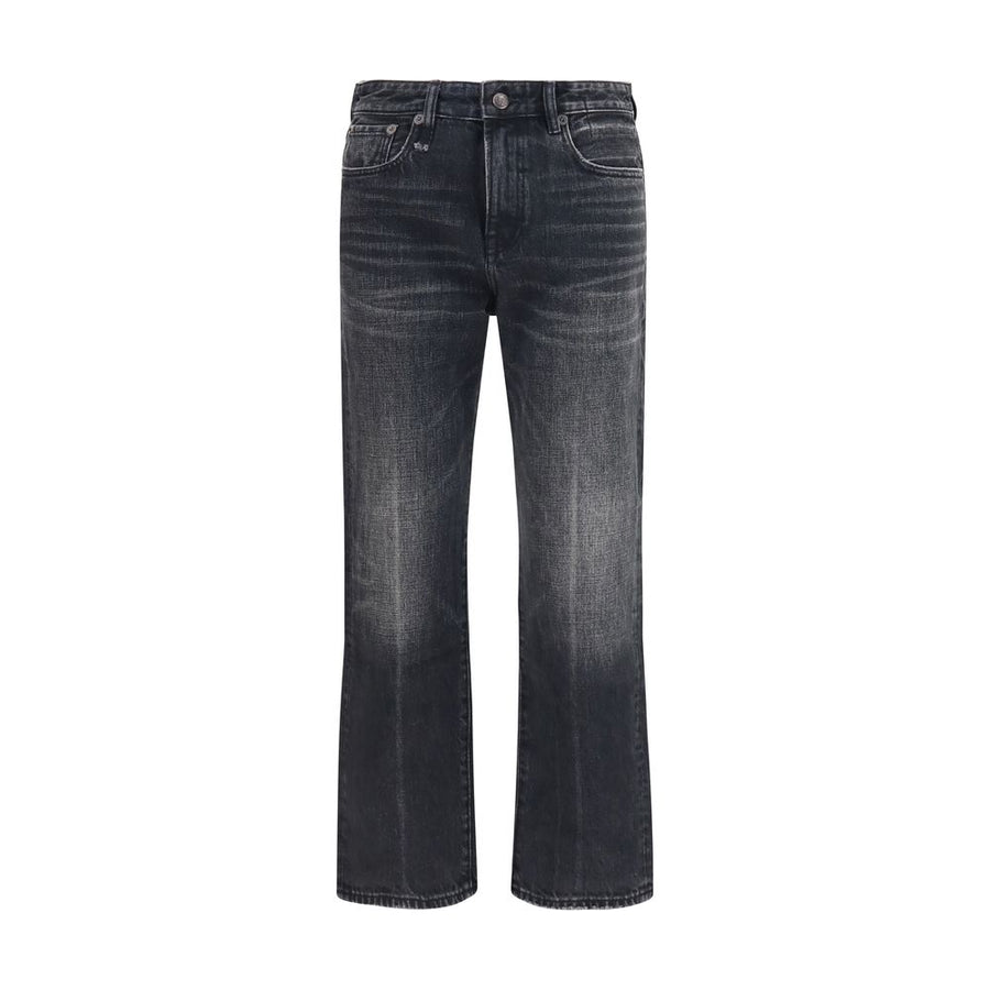 Black Cotton Boyfriend Jeans