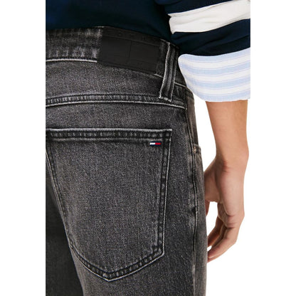 Black Recycled Cotton Bermuda Shorts