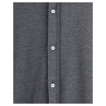 Gray Silk Shirt