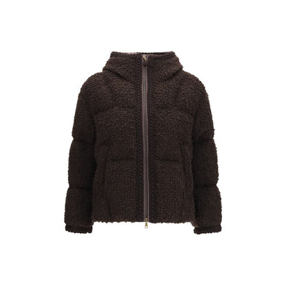 Brown Wool Oves Aries Full-Length Jacket