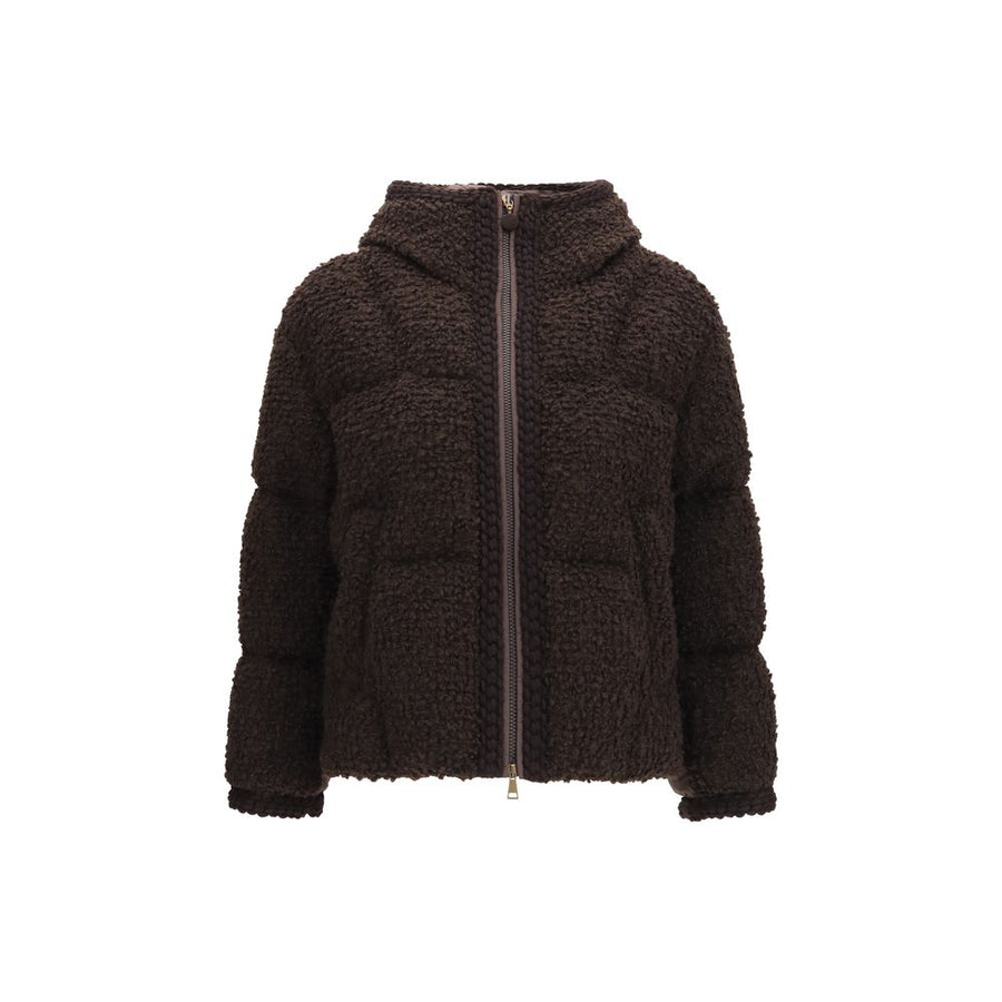 Brown Wool Oves Aries Full-Length Jacket