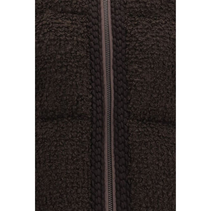 Brown Wool Oves Aries Full-Length Jacket
