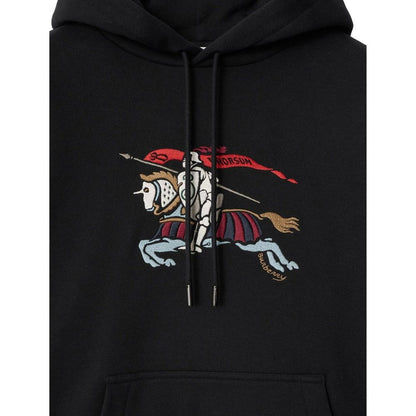 Black Cotton Hoodie