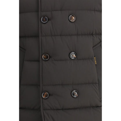 Black Polyamide Full-Length Jacket