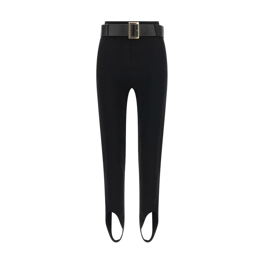 Black Viscose Athletic Pants