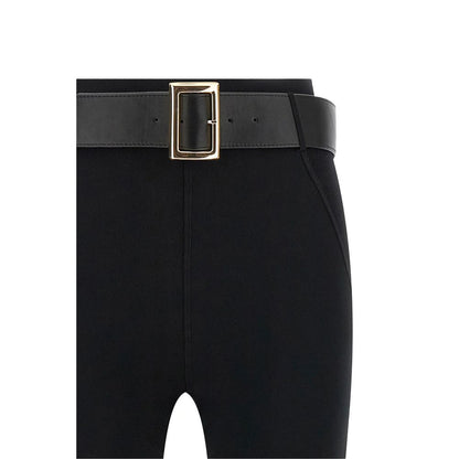 Black Viscose Athletic Pants