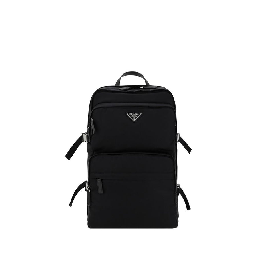 Black Recycled Polyamide Backpack