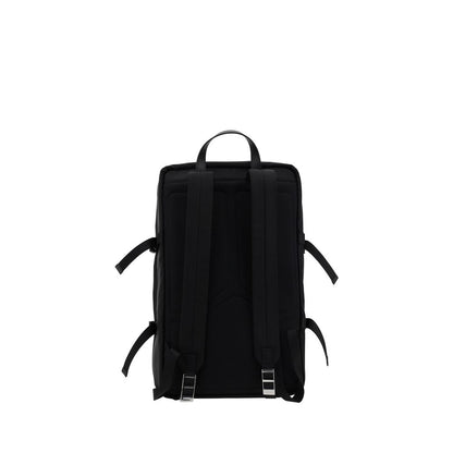 Black Recycled Polyamide Backpack