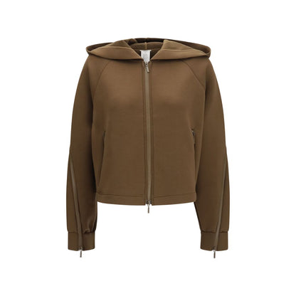 Brown Polyester Hoodie