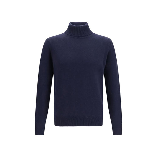 Blue Cashmere Turtleneck