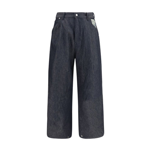 Blue Cotton Relaxed Fit Jeans