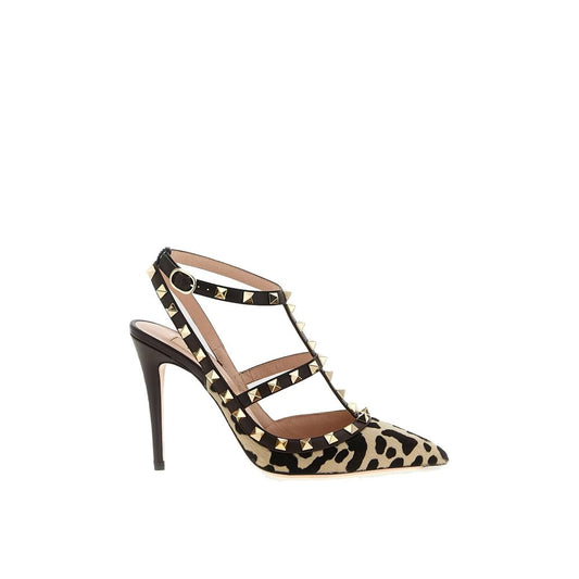 Brown Calfskin High Heel Pumps