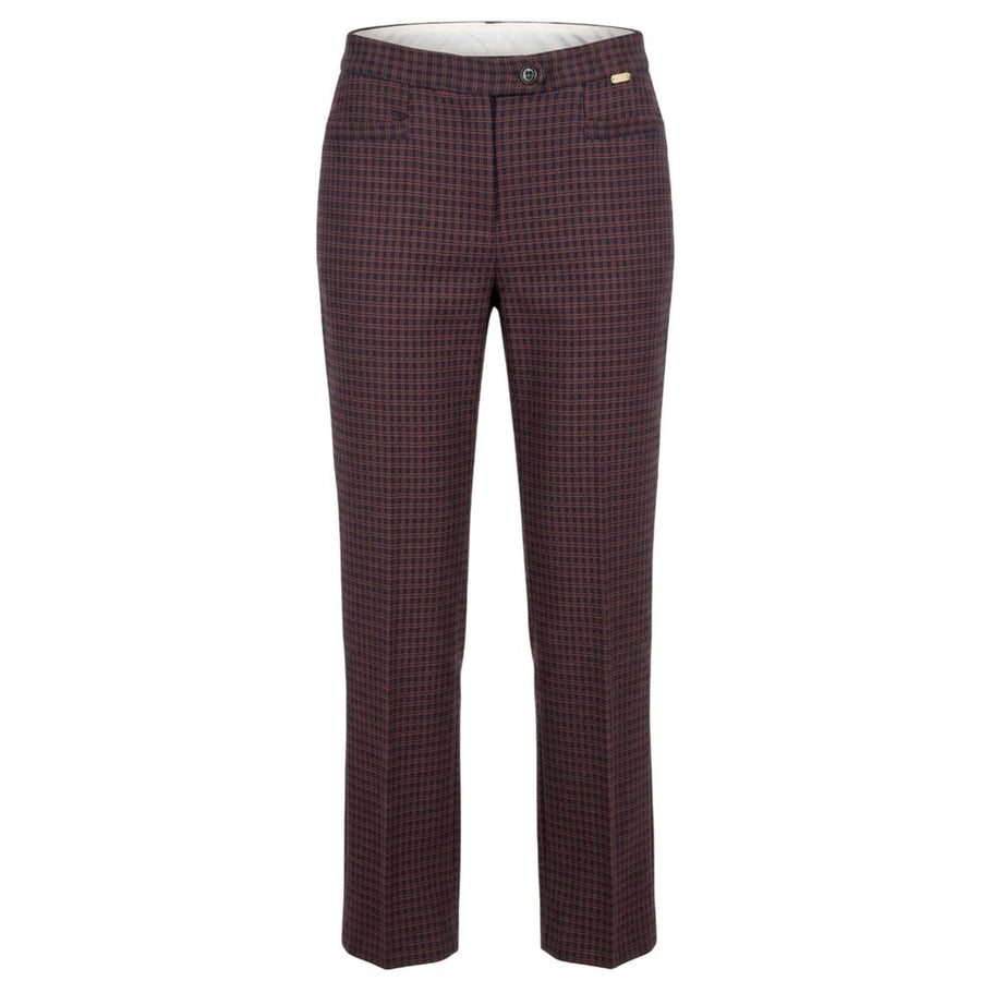 Red Polyester Women Pant