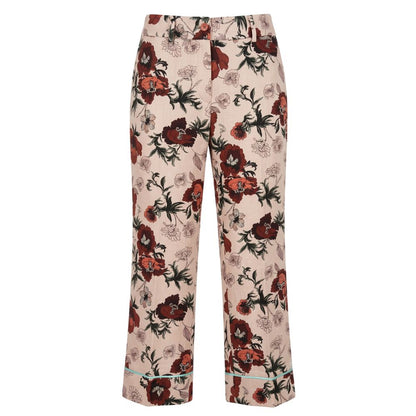 Pink Cotton Women Pant