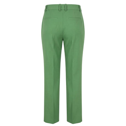 Green Polyester Women Pants