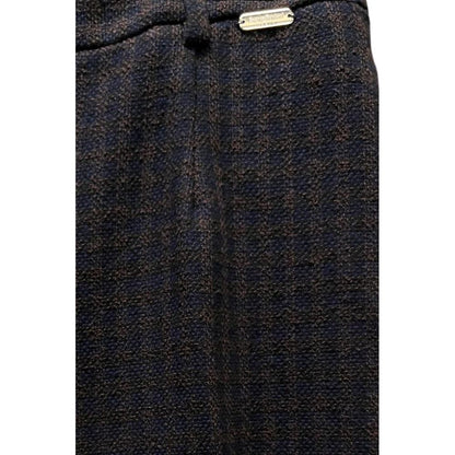 Blue Cotton Women Pants